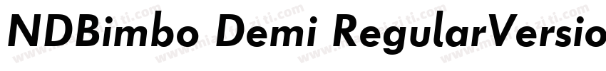 NDBimbo Demi RegularVersion字体转换